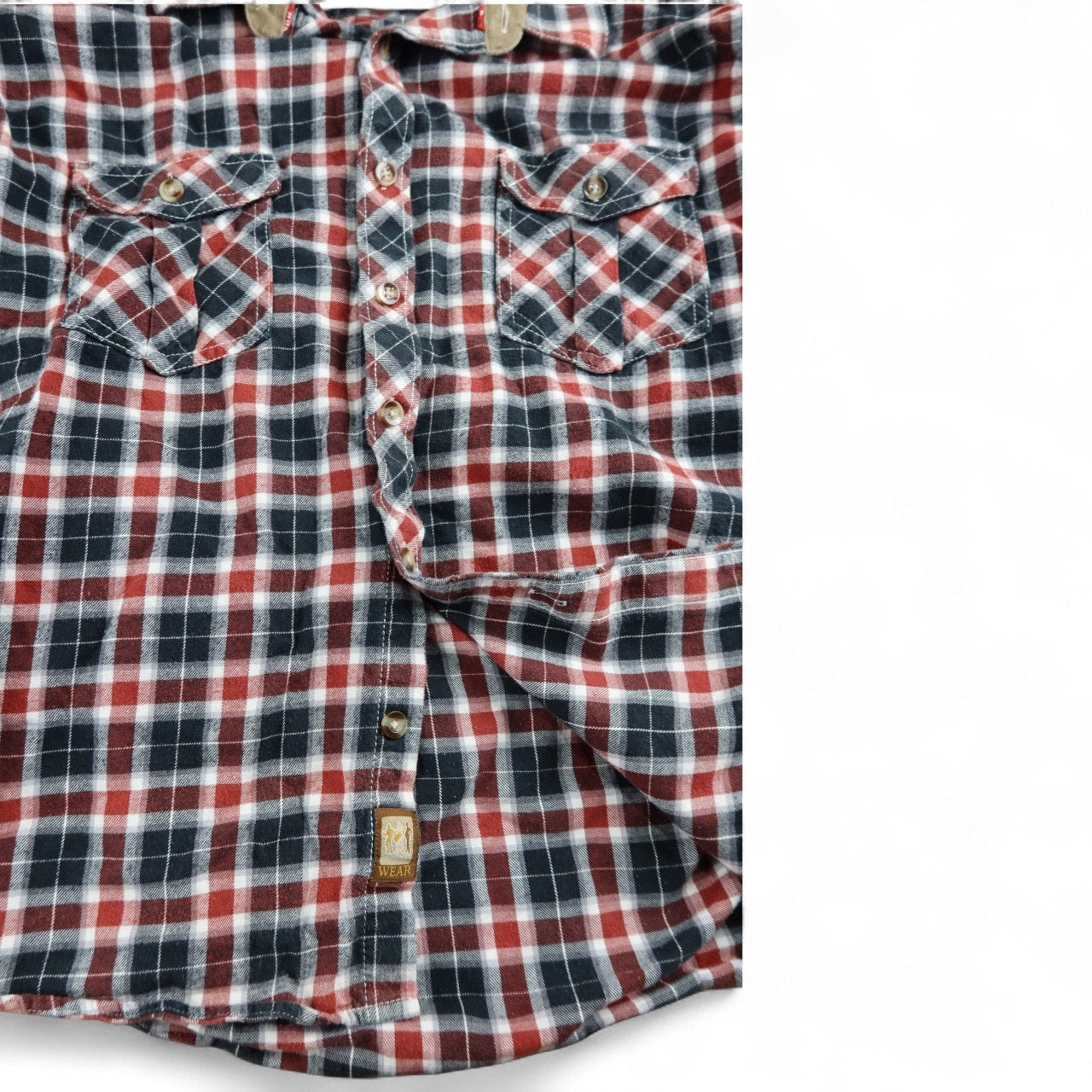 2 Pack Vogue Men's Plaided Shirts Size Large