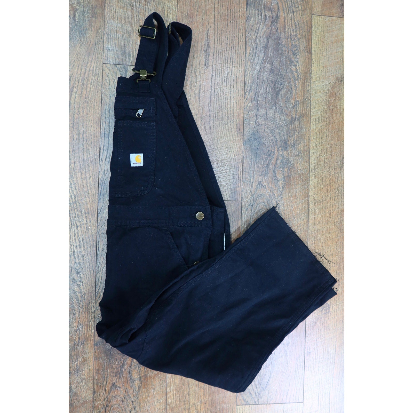 Carhartt Canvas Overalls Black Women's M 8-10