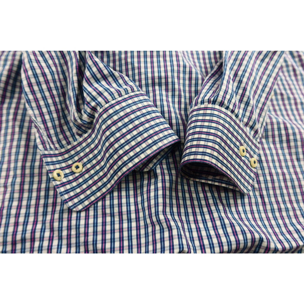 Peter Millar Seaside Finish Button Down Shirt Men's L