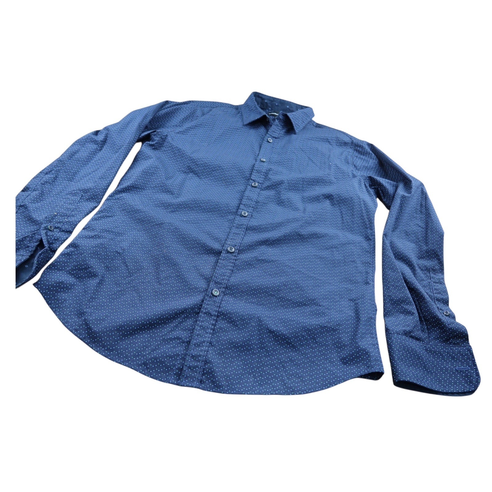 Beverly Hills Polo Club Blue Button Down Shirt Men's M