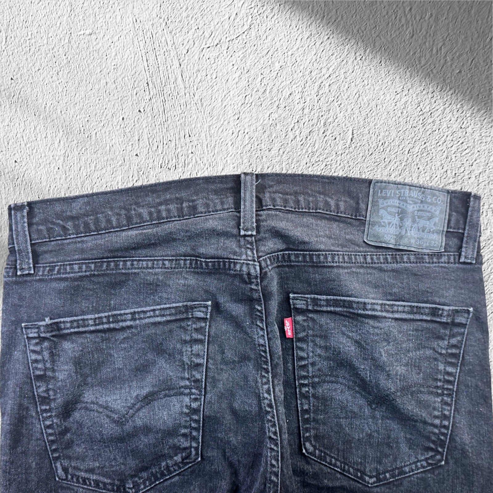 Levi's Strauss 502 Black Jeans Men W36xL32