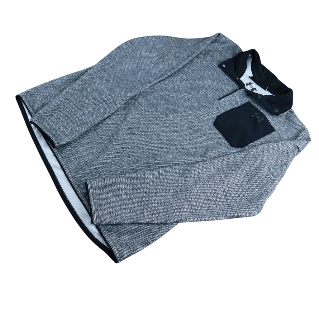 Under Armor Gray Fleece Pullover Sweater Jacket L