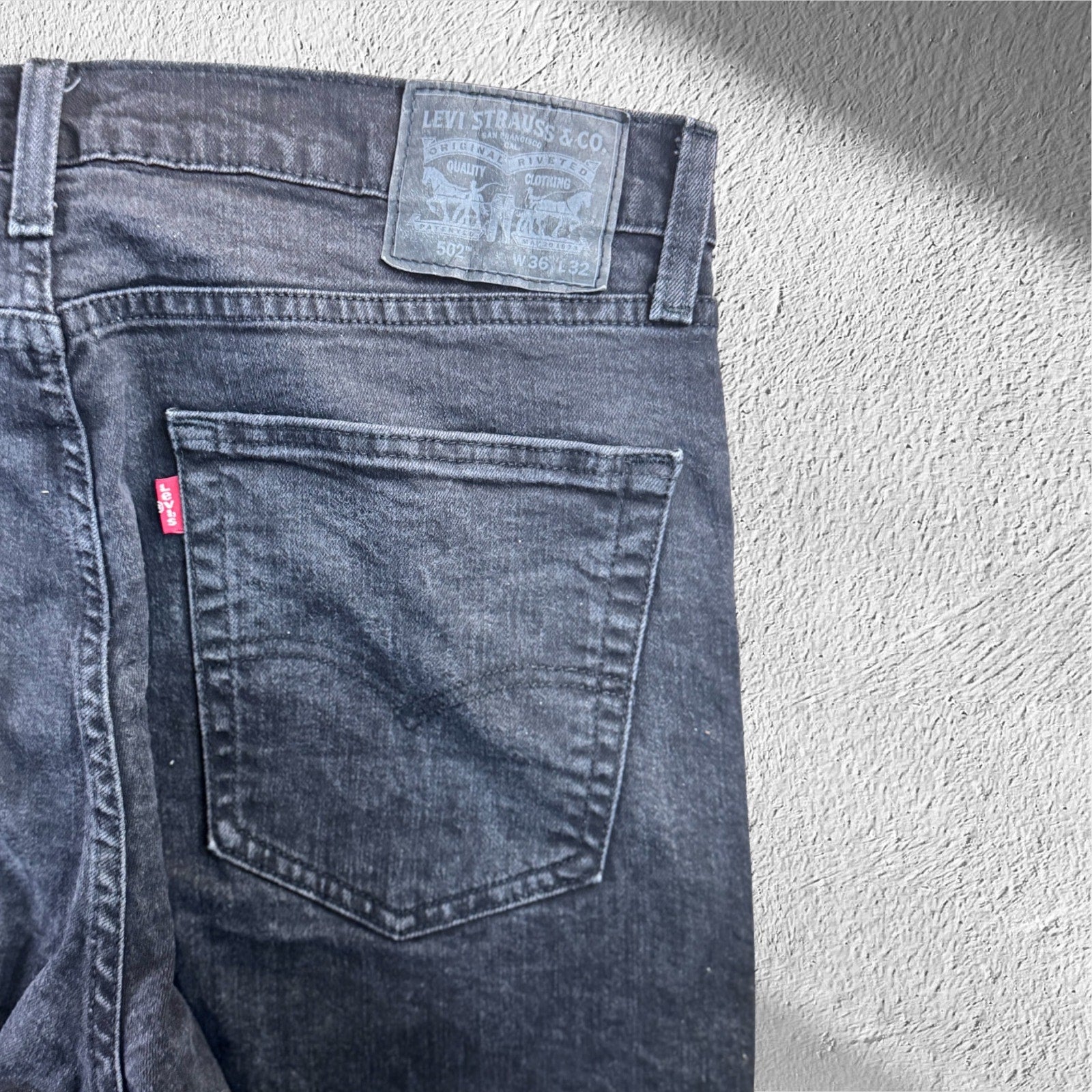 Levi's Strauss 502 Black Jeans Men W36xL32