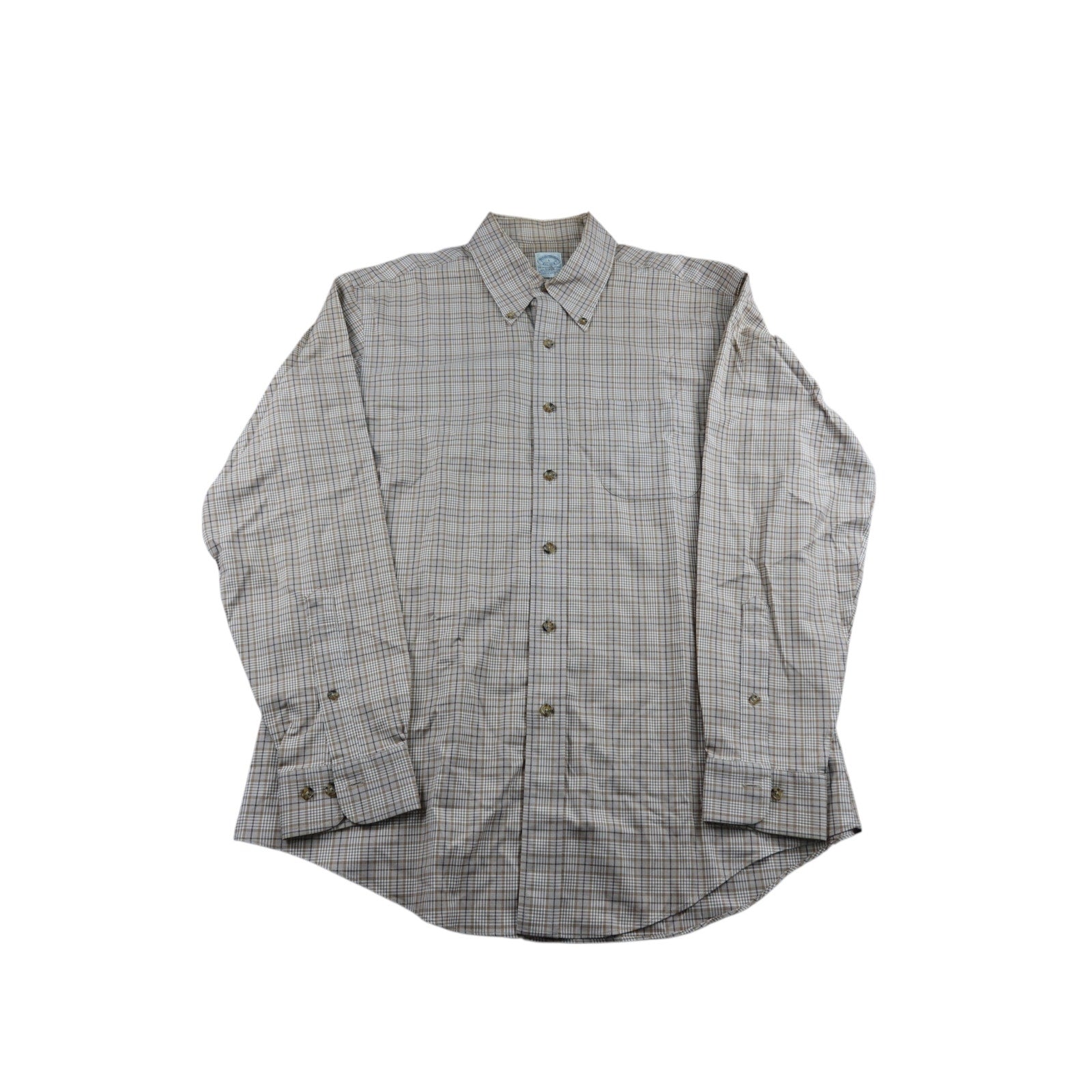 Brooks And Brothers Slim Fit Plaid Dress Shirt Men's