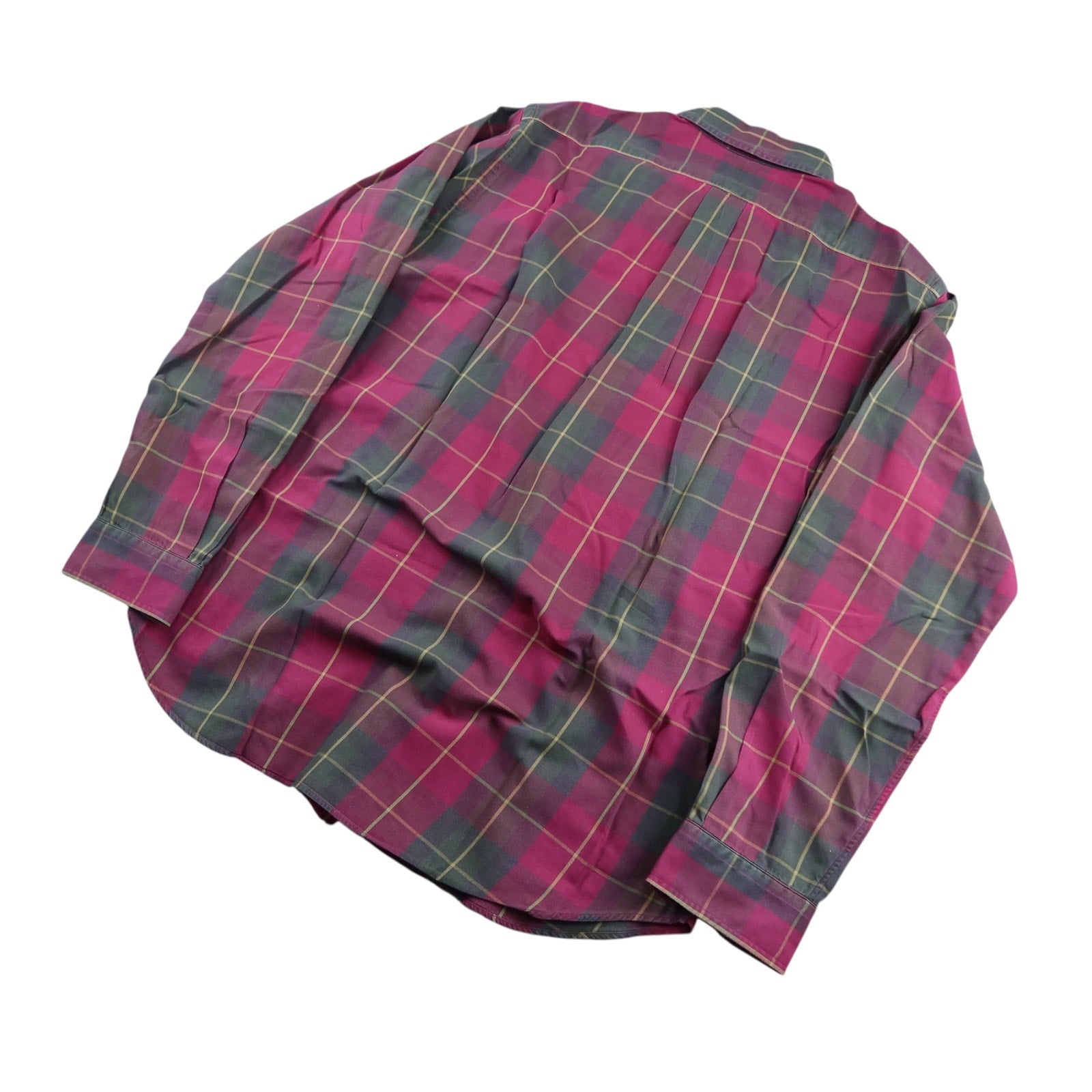 Ralph Lauren Red Plaid Button Up Long Sleeve Shirt Men's Large