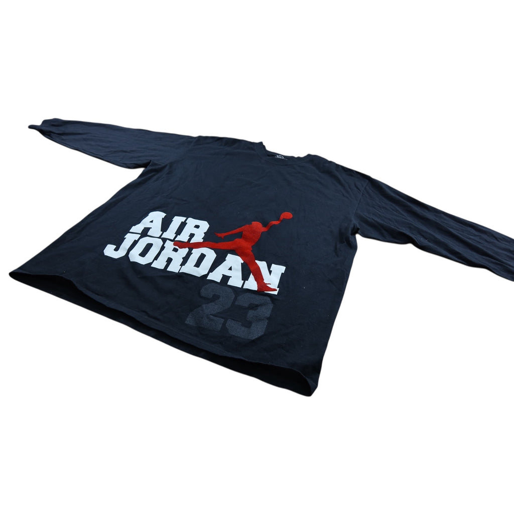 Air Jordan Black Vtg Long Sleeve Shirt Men's