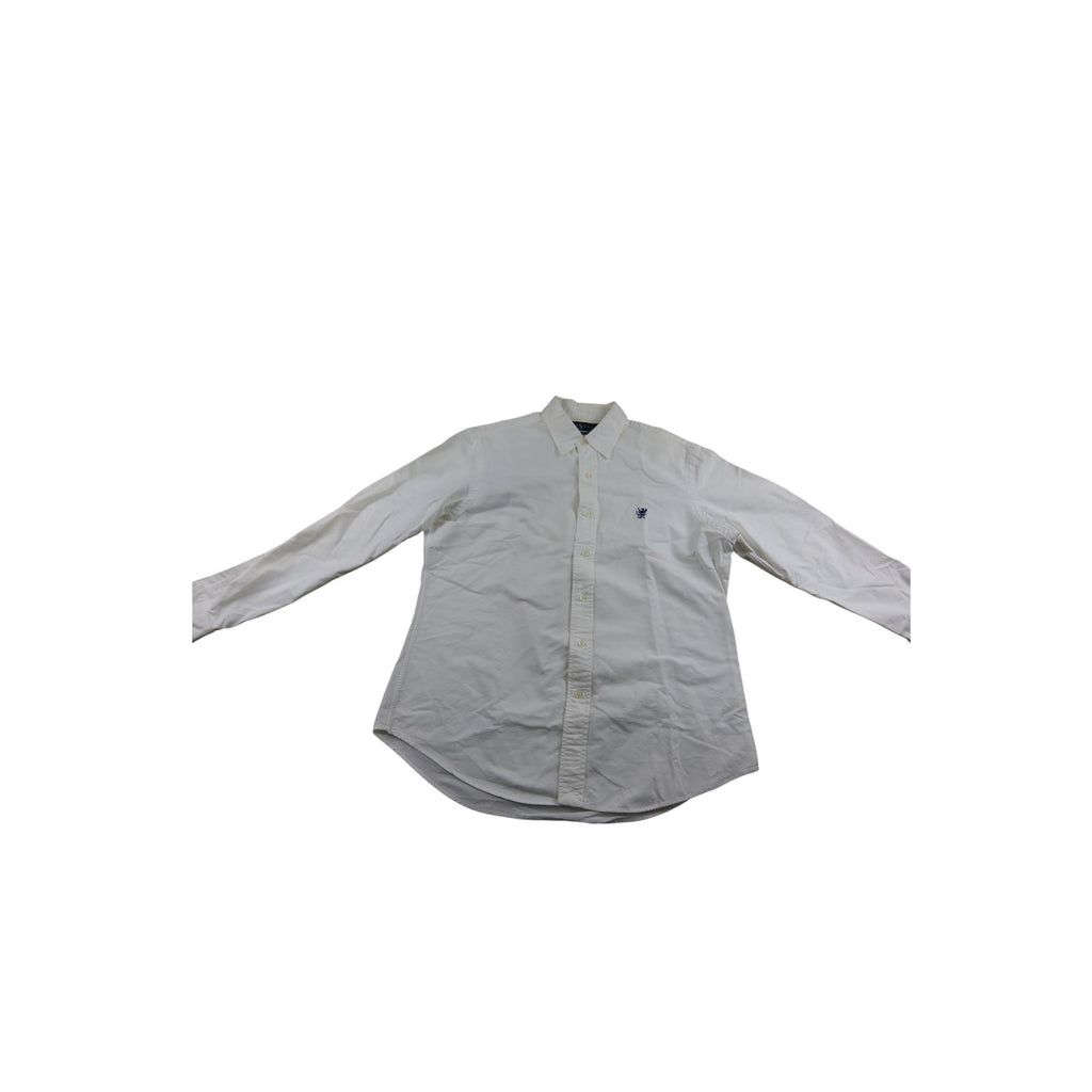 Ralph Lauren White Custom Fit Dress Shirt Men's L