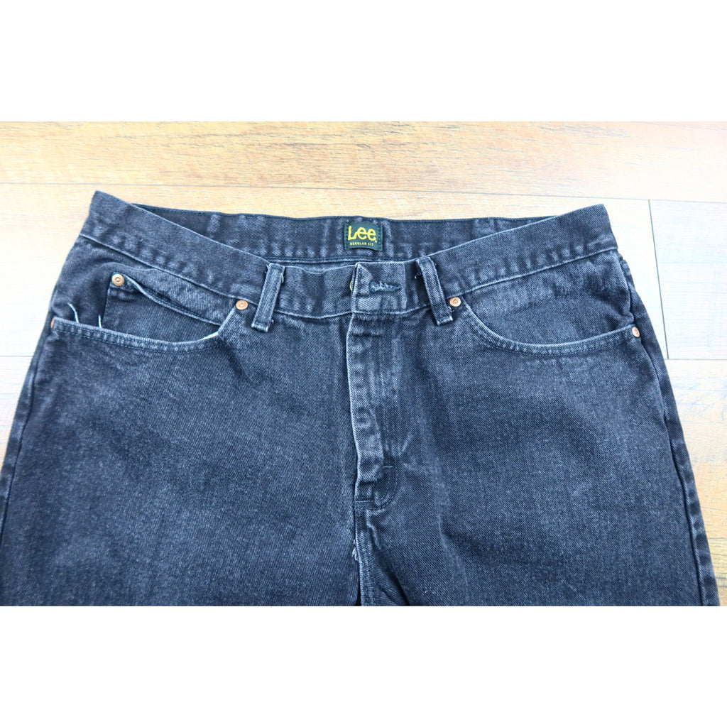 LEE Black Regular Fit Jeans Men's 38x30