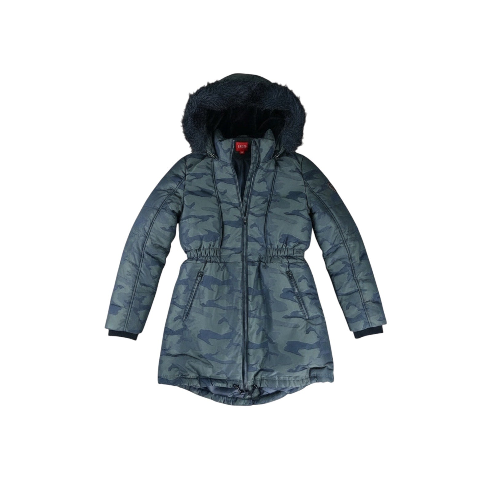 Guess Army Fatigue Vintage Green Coat Women's