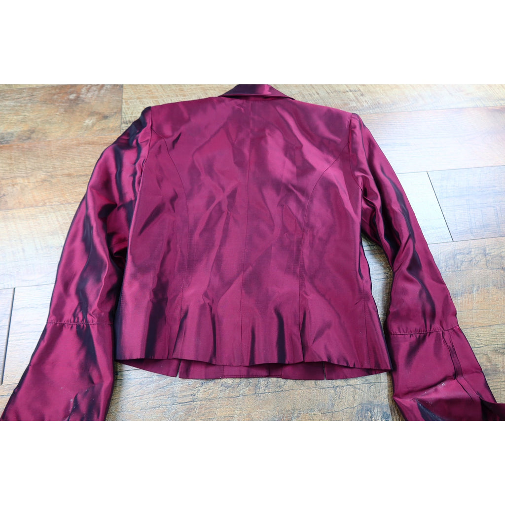 JS. Collections Burgundy Blazer Women's 12