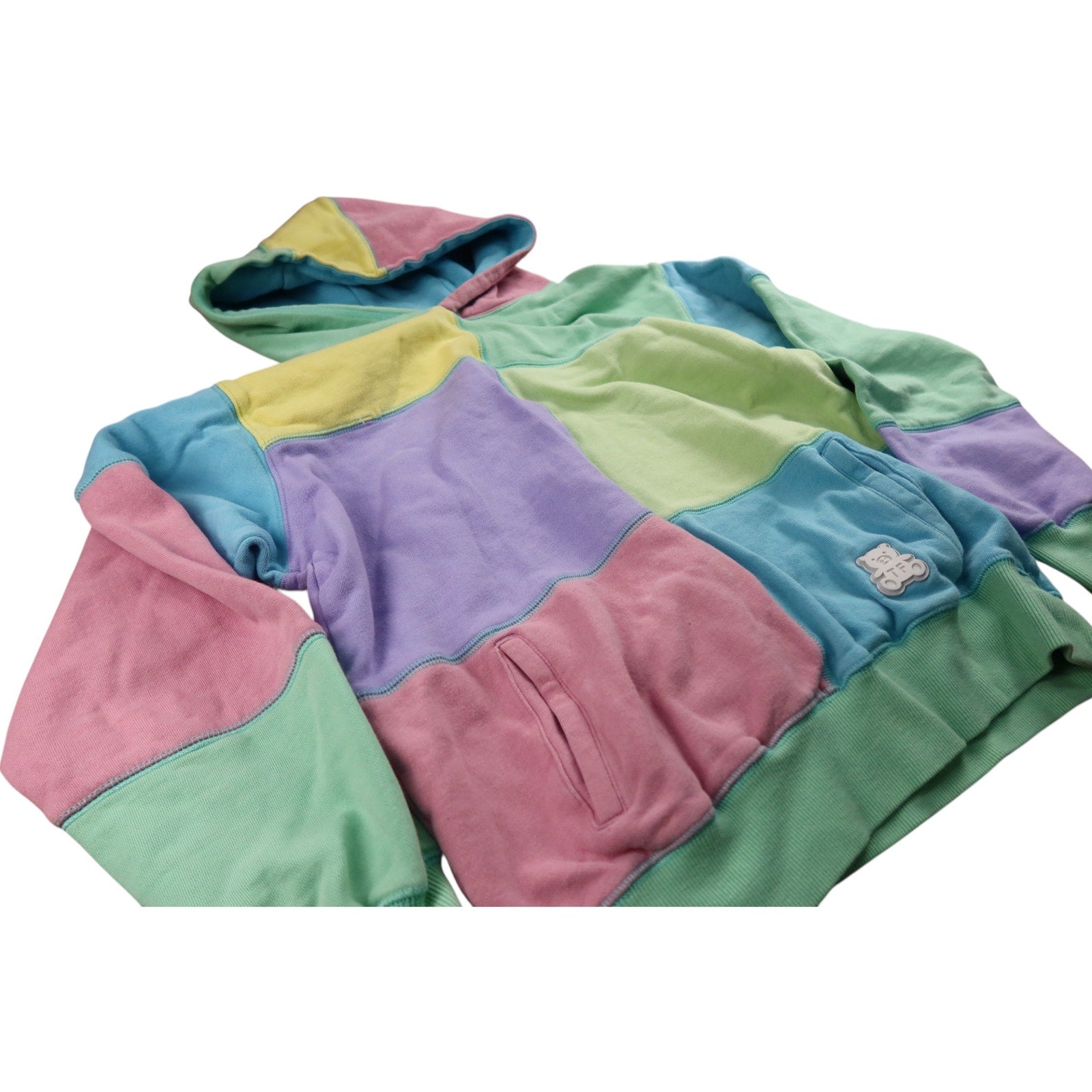 Teddy Fresh Color Block Hoodie Women's Small