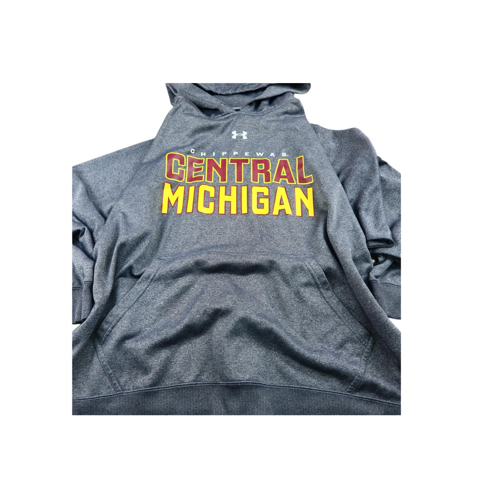Chippewas Central Michigan Gray Hoodie Men's Large