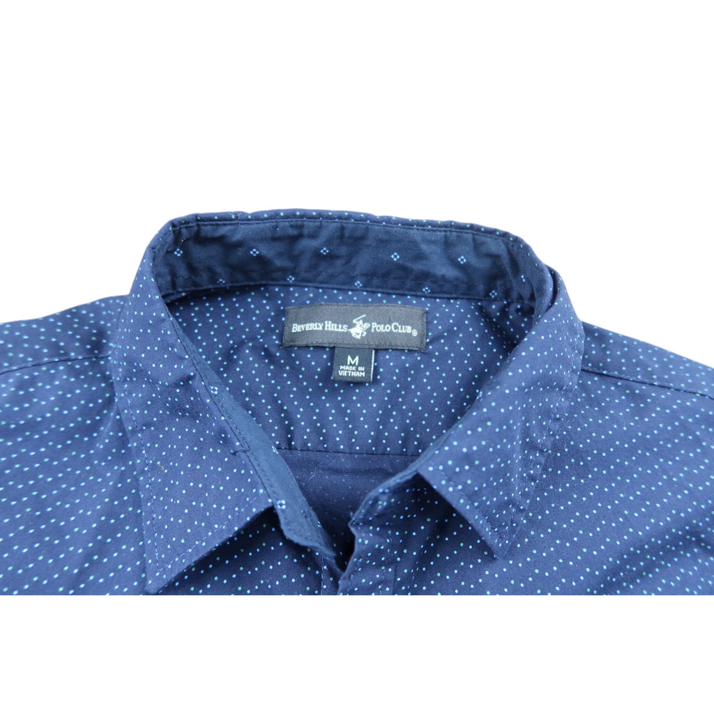 Beverly Hills Polo Club Blue Button Down Shirt Men's M