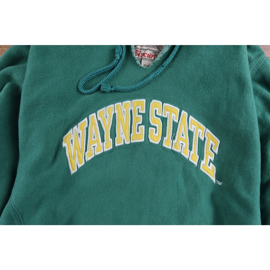 Steve And Barry Wayne State College Green Hoodie Men's L